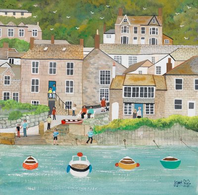 The Wharf at Mousehole by Judy Joel